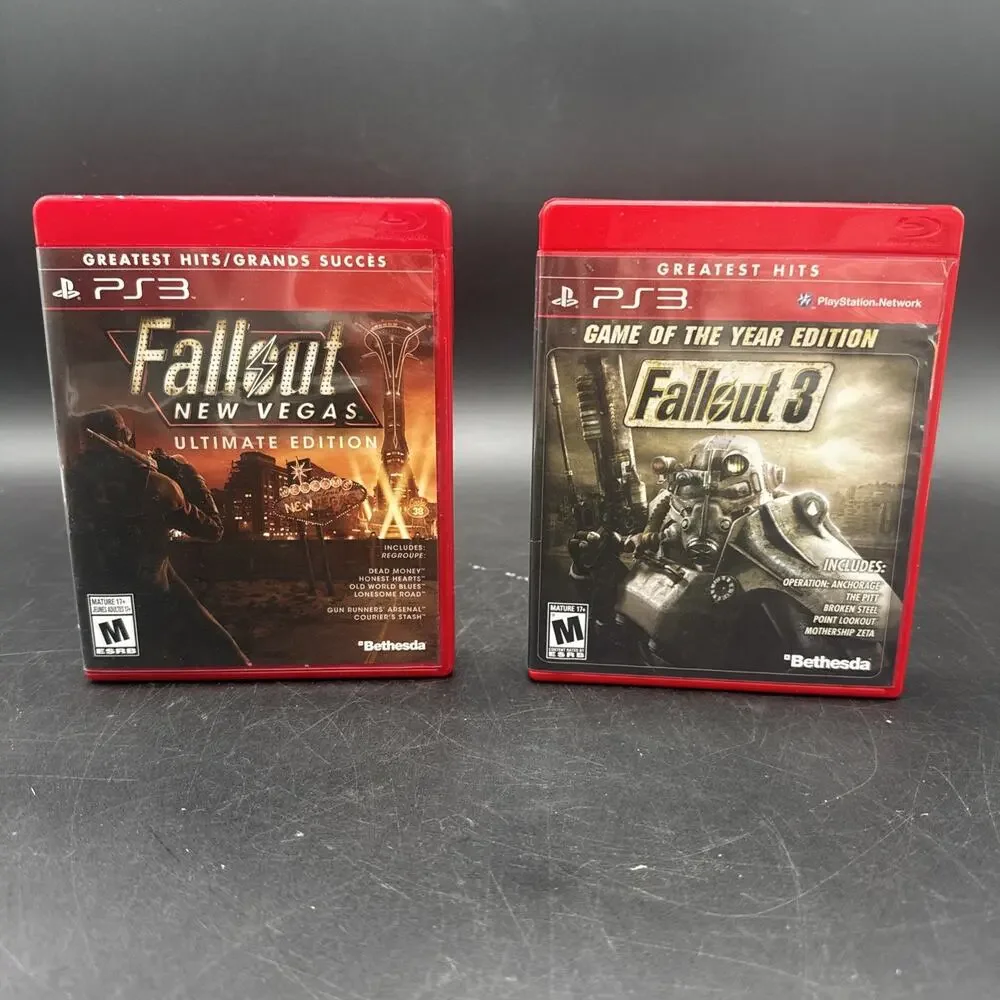 Fallout 3 & Fallout New Vegas Game Of The Year Ultimate Edition PS3 Bundle - EUC